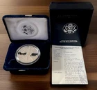 1996 American Eagle Silver uncirculated Dollar in Mint box with COA & OGP