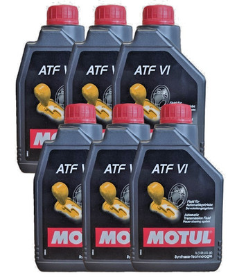 Motul ATF VI 6x 1 L Öl für Automatikgetriebe Dexron VI Mercon LV