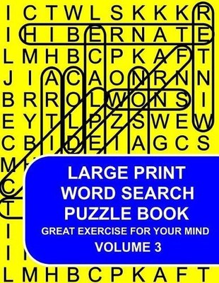 Brain Train Large Print Word Search Puzzle Book Volume 03 (Paperback)