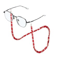Eyeglass Chains for Women, Acrylic Eyeglass Holder Chain for Glass, Red