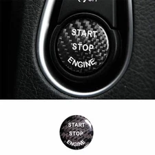 Real Carbon Fiber One-Button Start Switch Cover Trim For BMW X3 G01 X4 2018-2021