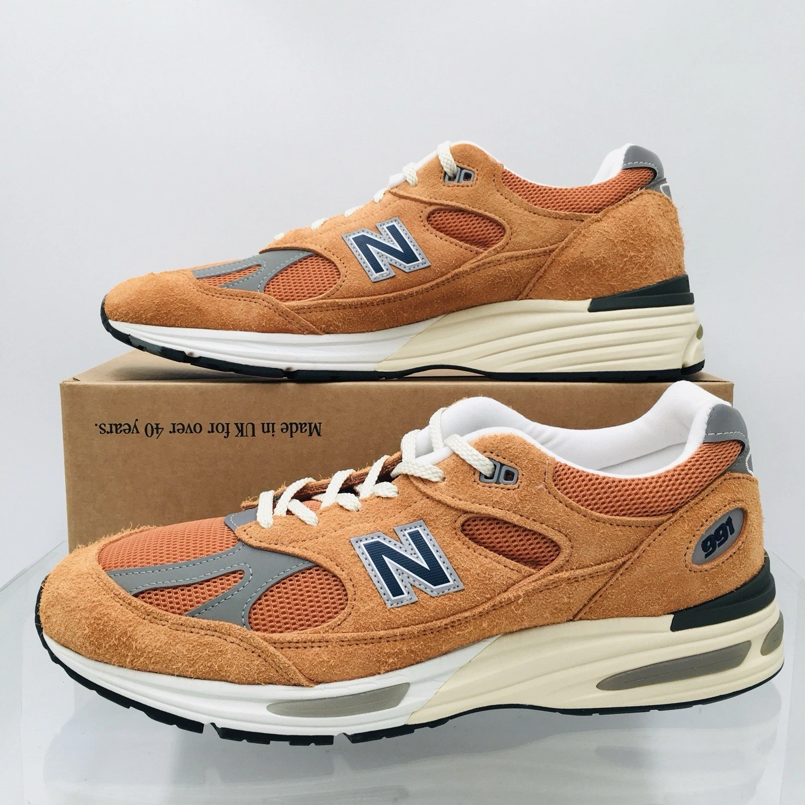 Size 10.5 - New Balance 991v2 Made in England Grounded Pastels ‘Gold Earth’