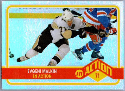2009-10 O-Pee-Chee In Action #ACT2 Evgeni Malkin Rookie Pittsburgh Penguins
