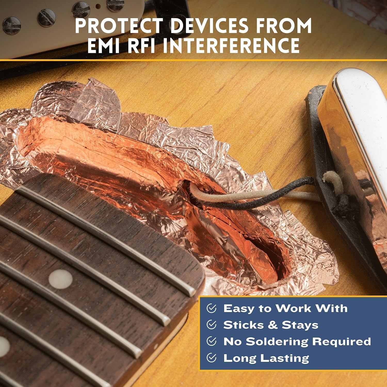 Copper Tape [1 Inch x 39ft] - Conductive Adhesive Copper Foil Tape for Staine...