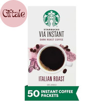via Instant Coffee, Dark Roast Coffee, Italian Roast, 100 Arabica, Single-Serve