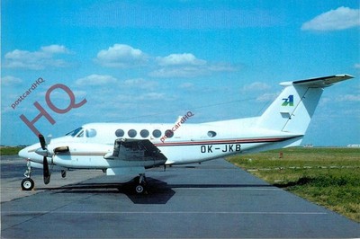 Ansichtskarte> TOP AIR BUCHE B200 SUPER KING AIR OK-JKB @ PRG [AIH]