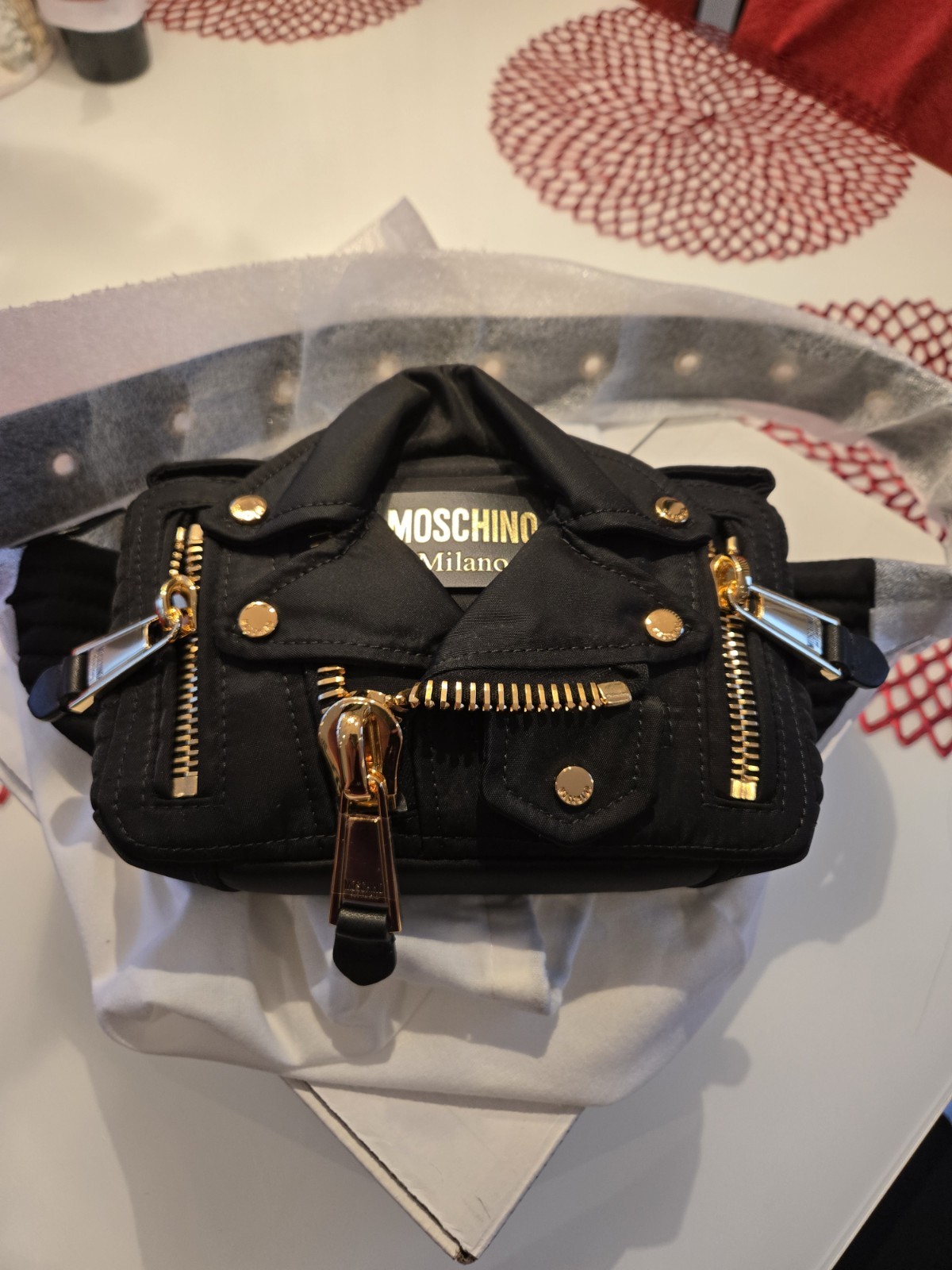 Moschino Couture Biker Belt Bum Bag