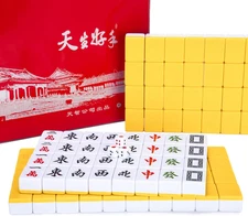 Chinese Mahjong Game Set - 146 Medium Size Tiles 1.3Inch with Instructions - Pro