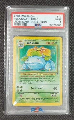 Pokemon Venusaur Legendary Collection Holo Rare #18 PSA 9 Mint