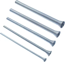 5 Pack Spring Tube Bender Set 1/4'', 3/8'', 1/2'', 5/8'' and 3/4'' for Copper, A