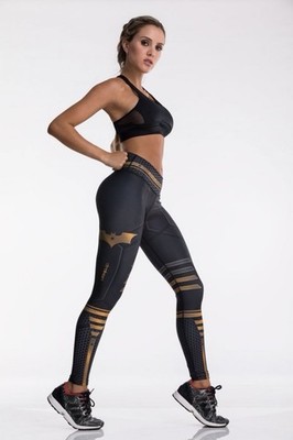 Superhero Leggings Wonder Woman Drakon Style Leggings For Yoga & Pilates OSFM