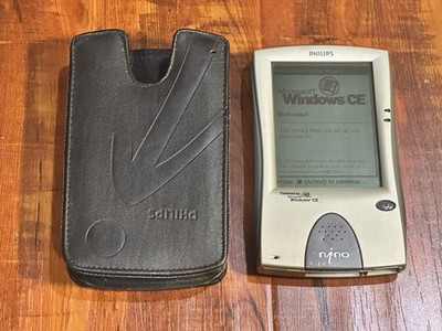 Philips Nino Series 300 Handheld Windows CE LCD PDA Organizer in Samsonite Case