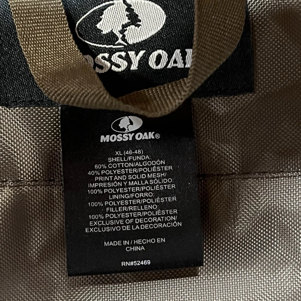 Mossy Oak Men’s Turkey Vest Camo Seat Cushion Pockets Size 46/48 NWT - Image 2 of 4