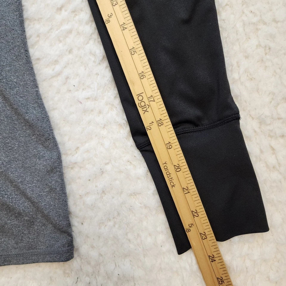 Спортивная одежда HEAD 1/4 на молнии с длинным рукавом L серая черная реглан активная спортивная эластичная - Изображение 4 из 4