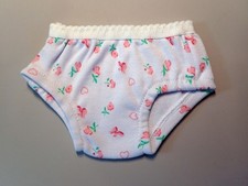 Floral Cotton Underwear - Panties with Lace Trim Fits 18inch Girl Dolls