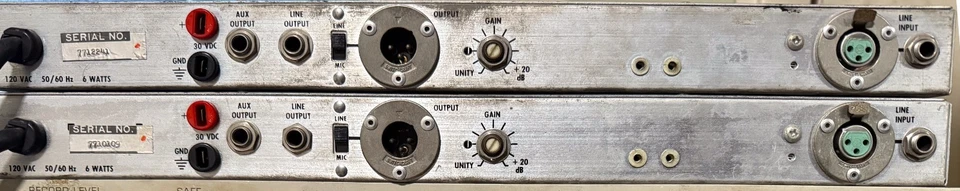 COMO ESTÁ FUNCIONANDO PAR DE ECUALIZADORES VINTAGE SHURE SR-107 CON ENTRADA Y SALIDA TRANSFORMADOR Foto 2 de 2