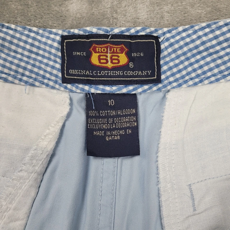 Pantalones chinos de lona para mujer Route 66 azules talla 10 cintura estilo informal calce a la moda Foto 4 de 4