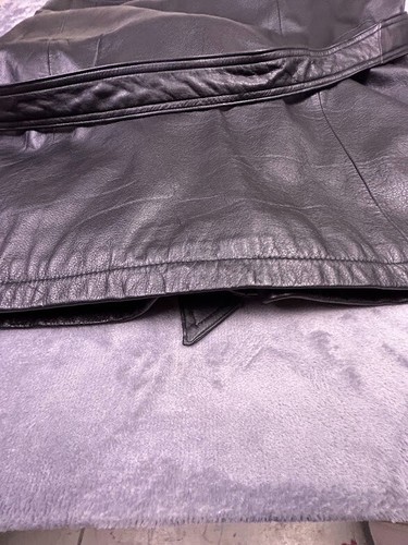 Wilsons Leather Men VTG Long Solid Black jacket SizeXXL RN#69426 Thinsulate MINT - Picture 10 of 17