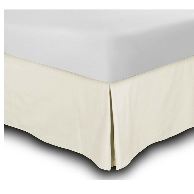 Lux Decor Collection Tailored Bedskirt king size *Vanilla*