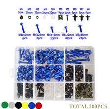 200pcs Fairing Bolts Kit Fastener Clip Screws For YAMAHA MT-07 FZ-07 YZF-R125