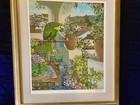 JOHN POWELL ‘PARROT AND ROOF TOPS’ art PRINT limited edition 183/295 FRAMED!!! — photo 10