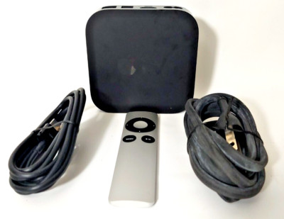 Apple TV (3rd Generation) A1469 With Cable and Remote Used Great