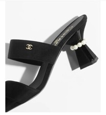 chanel shoes 39 new leather Suede