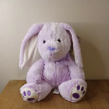 Wal-Mart Hugfun Bunny Rabbit Purple Plush Stuffed Toy 11" Easter Gift With Tags