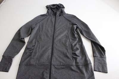 WOMENS Mondetta Grayish Thick Zippered Hoody SWEATER Small S 