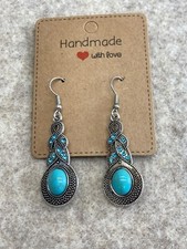 Turquoise Color - Dangle Earrings - Handmade - Southwestern Style - New