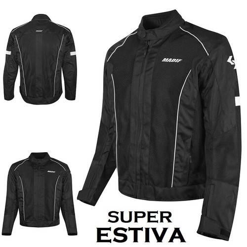 Giacca Moto estiva protezioni Omologati Cordura Tessuto Mesh Traspirante  Madif | eBay