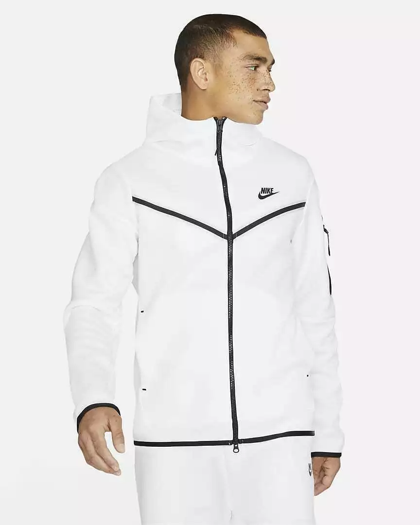 NIKE TECH FLEECE WINDRUNNER HOODIE WHITE (CU4489 100) VARIOUS SIZES