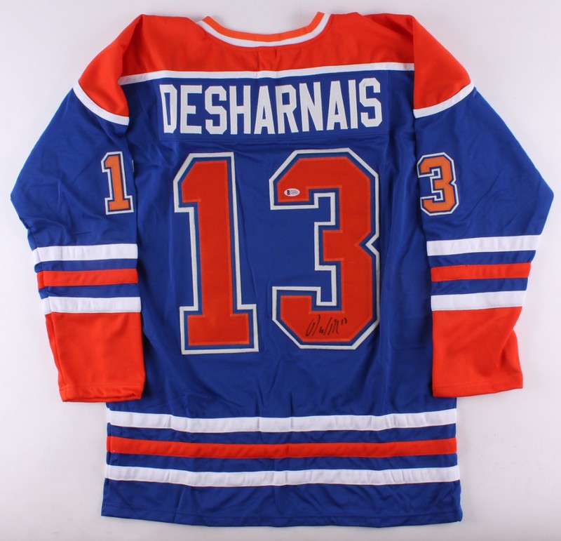 David Desharnais Signed Edmonton Oilers Jersey (Beckett COA) 