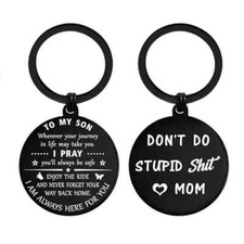 To My Son Gifts from Mom - Don't Do Love Mom Teen Boy Keychain Son Birthday G...
