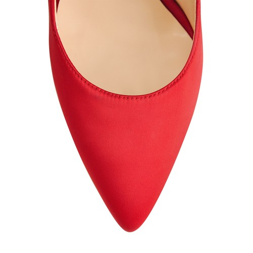 Onlymaker decolte donna tacco alto a punta slip on strass matrimonio stiletto - Foto 10 di 42