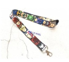 10pcs Popular anime avengers Lanyard For Bus subway ID Card KeyChain Holder gift