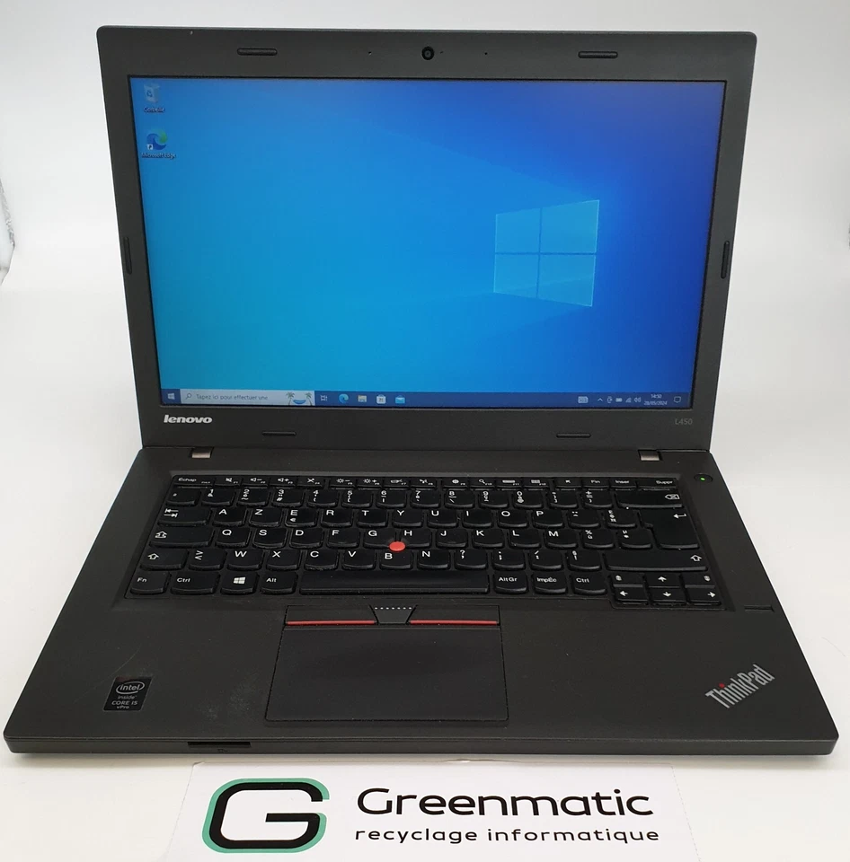 Lenovo ThinkPad L450 · i5-5300U · 8GB · 500GB, photo 1 sur 5