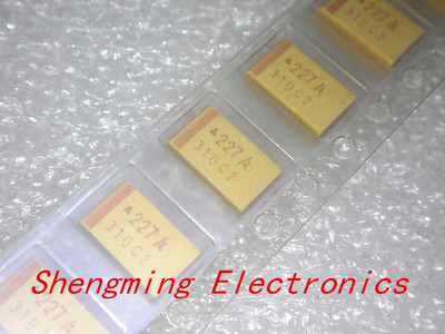 50PCS 7343D 10V 220UF 227A D-type SMD Chip Tantalum Capacitor