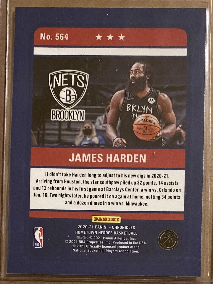 James Harden 2020-21 Hometown Heroes #564 - Image 2 of 2