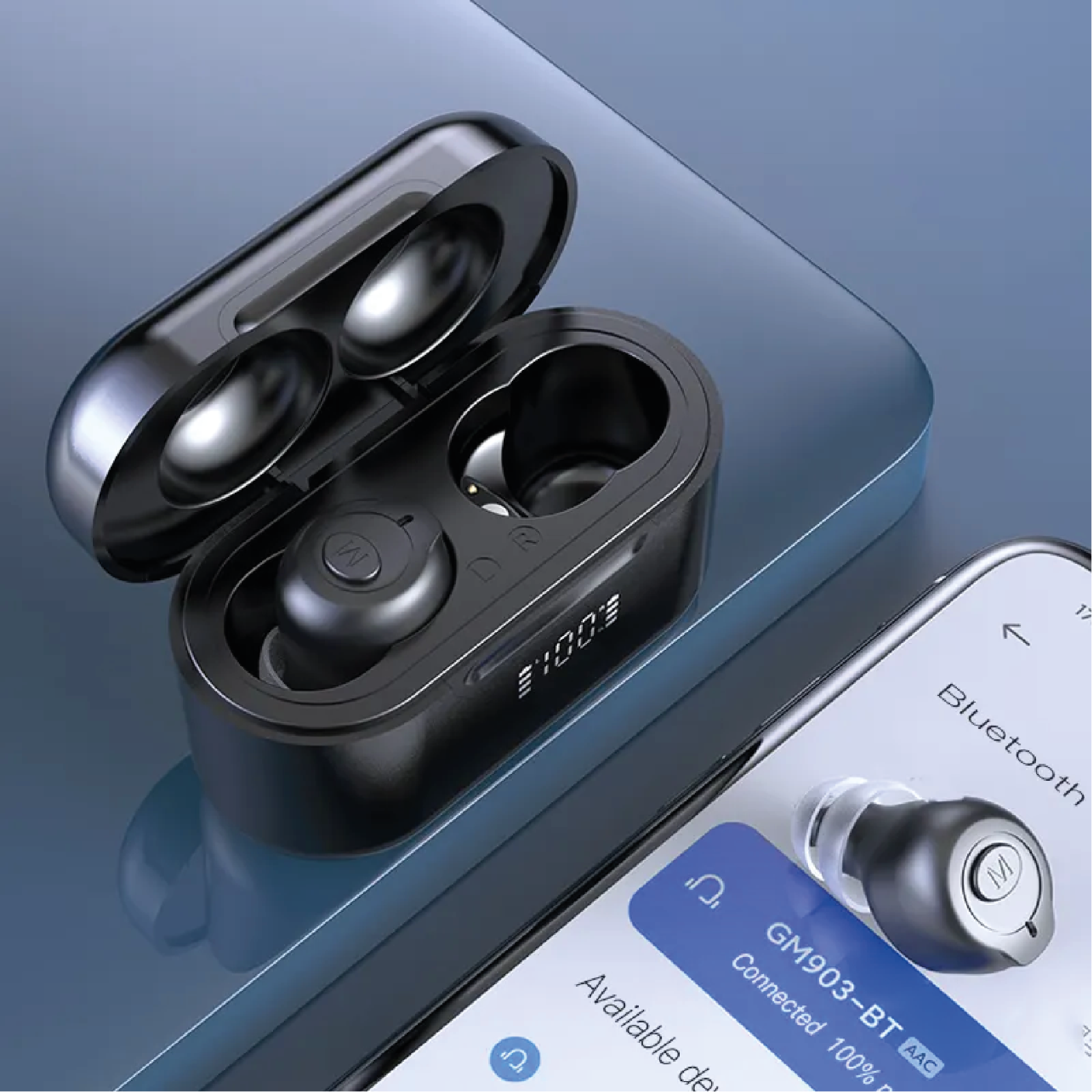 Bluetooth Hearing Aids, with Wireless Charging Case eBay