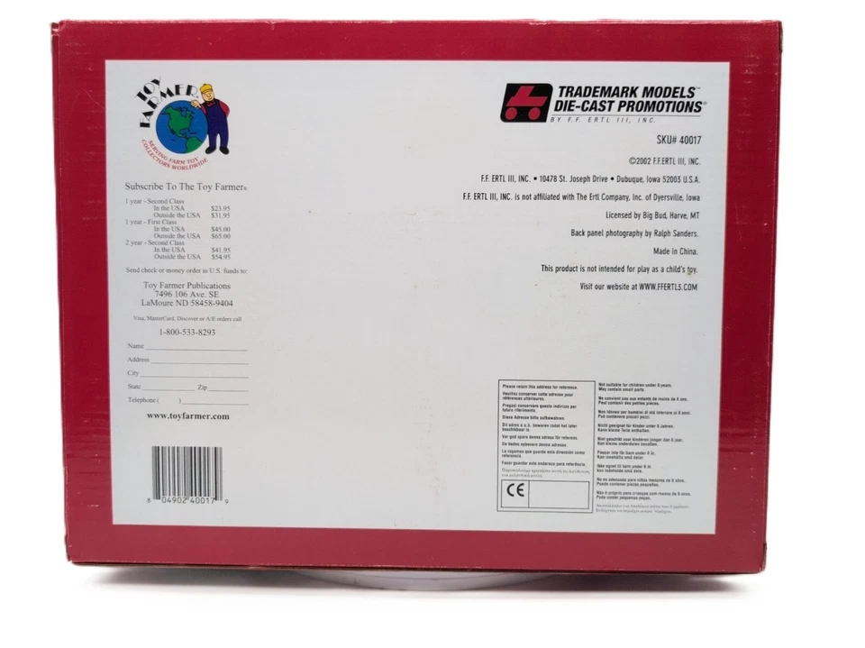 1/32 Big Bud 16V-747 900HP 4wd Tractor W/ Duals, Modern Field Version - Image 4 of 4