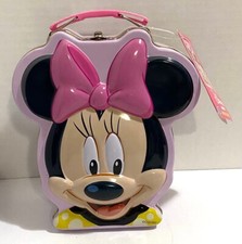 DISNEY, MINNIE MOUSE TIN LUNCH BOX, ORIGINALLY WITH TOILETTE SPRAY NOT INCLUDED