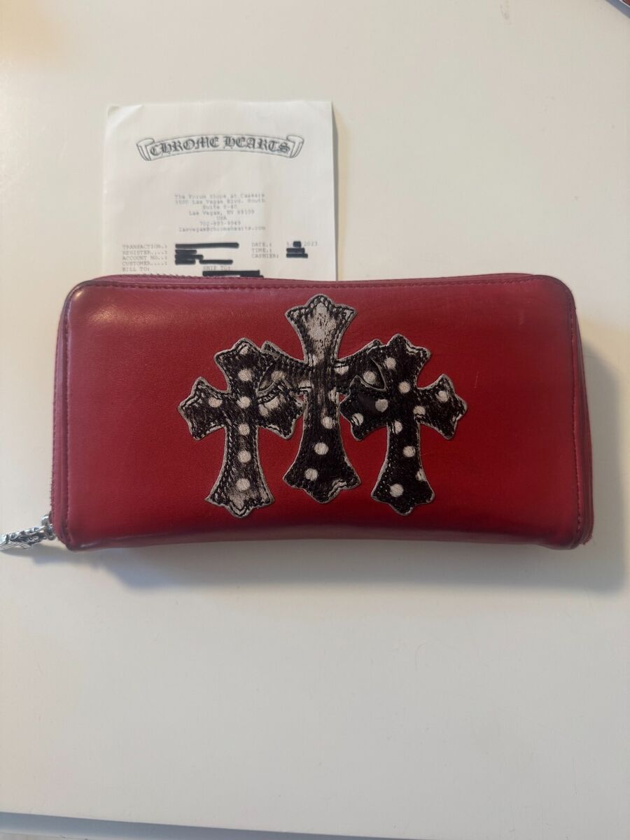 Chrome Hearts Leclie Gulalar F Zip Wallet 3 Cemetary Cross Chrome Hearts Leclie Gulalar F Zip Wallet 3 Cemetary Cross