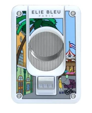 Elie Bleu Limited Edition White Carousel Cigar Cutter, EBC4078, New In Box
