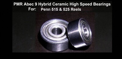PENN FIT 515 & 525 ABEC 9 HYBRID KERAMIK SUPERHOCHGESCHWINDIGKEITSSPULENLAGER VON PMR