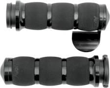 Avon Grips 3-Ring Air Cushioned Grips w/ Throttle Boss Anodized Black for TBW