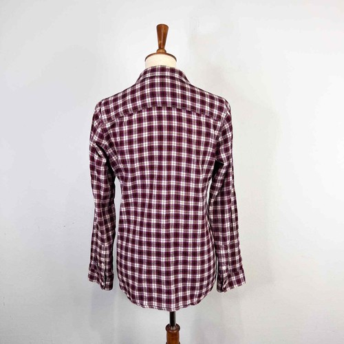 Eddie Bauer red purple and white plaid shirt Size Small ALT Bella Swan Twilight - Picture 6 of 7