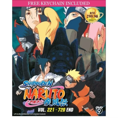 Naruto & Naruto Shippuden Complete Boxset DVD 1-720 Episodes [English Dubbed]
