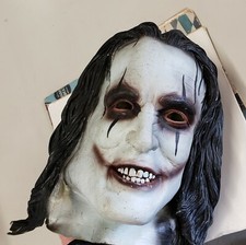 Vintage Very Rare THE CROW Movie Mask Brandon Lee Bruce Lee Halloween 