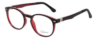 Enhance Kids Multi-Focus Lens Blue Light Glasses Matte Black/Crystal Red EN4119
